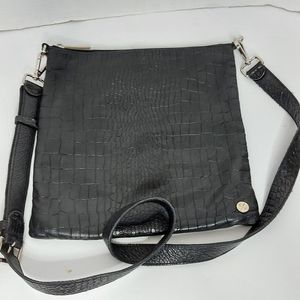 Elisabeth Weinstock leather crossbody bag black